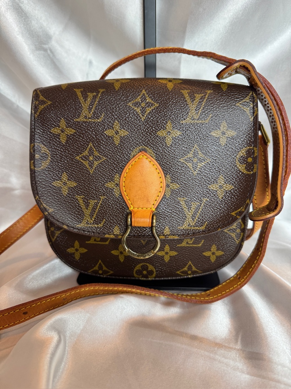 Louis Vuitton LV Mini Saint Cloud Monogram Canvas Crossbody with COA